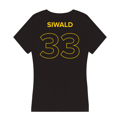 Towson - NCAA Football : Ashton Siwald - Women's V-Neck T-Shirt-1