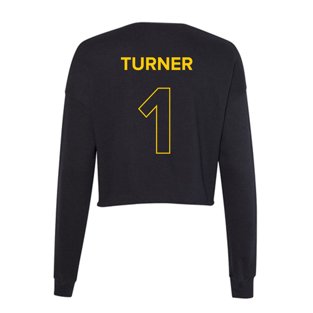 Towson - NCAA Women's Basketball : Semaya Turner - Women's Cropped Crew Fleece-1