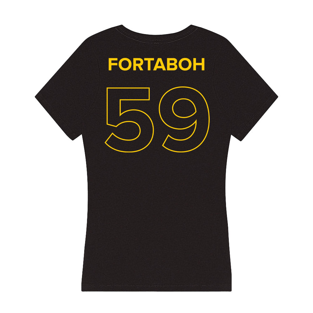 Towson - NCAA Football : Chab Fortaboh - Women's V-Neck T-Shirt-1