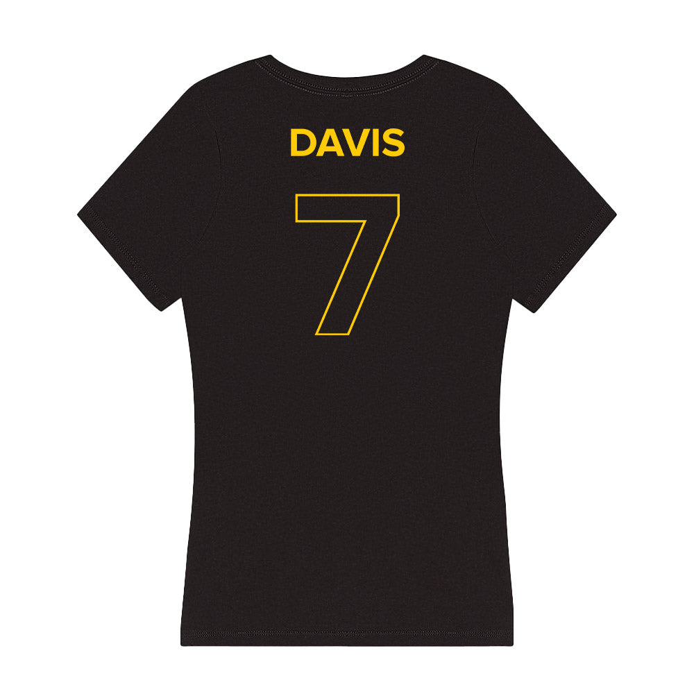 Towson - NCAA Football : Carlos Davis - Women's V-Neck T-Shirt-1