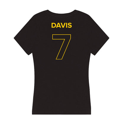 Towson - NCAA Football : Carlos Davis - Women's V-Neck T-Shirt-1