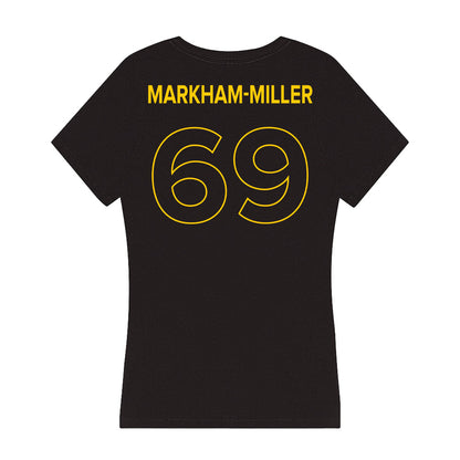 Towson - NCAA Football : Ian Markham-Miller - Women's V-Neck T-Shirt-1