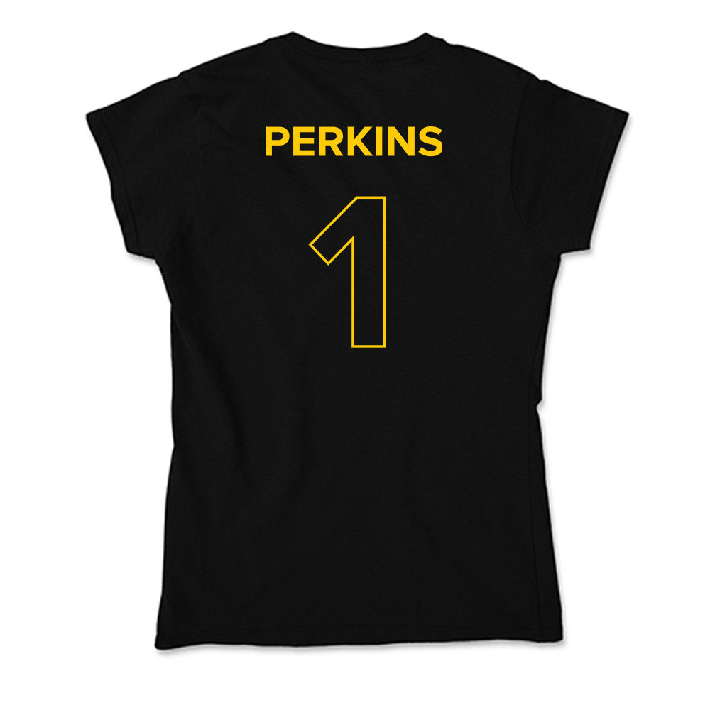 Towson - NCAA Football : Zay Perkins - Soft Style Women’s T-Shirt-1