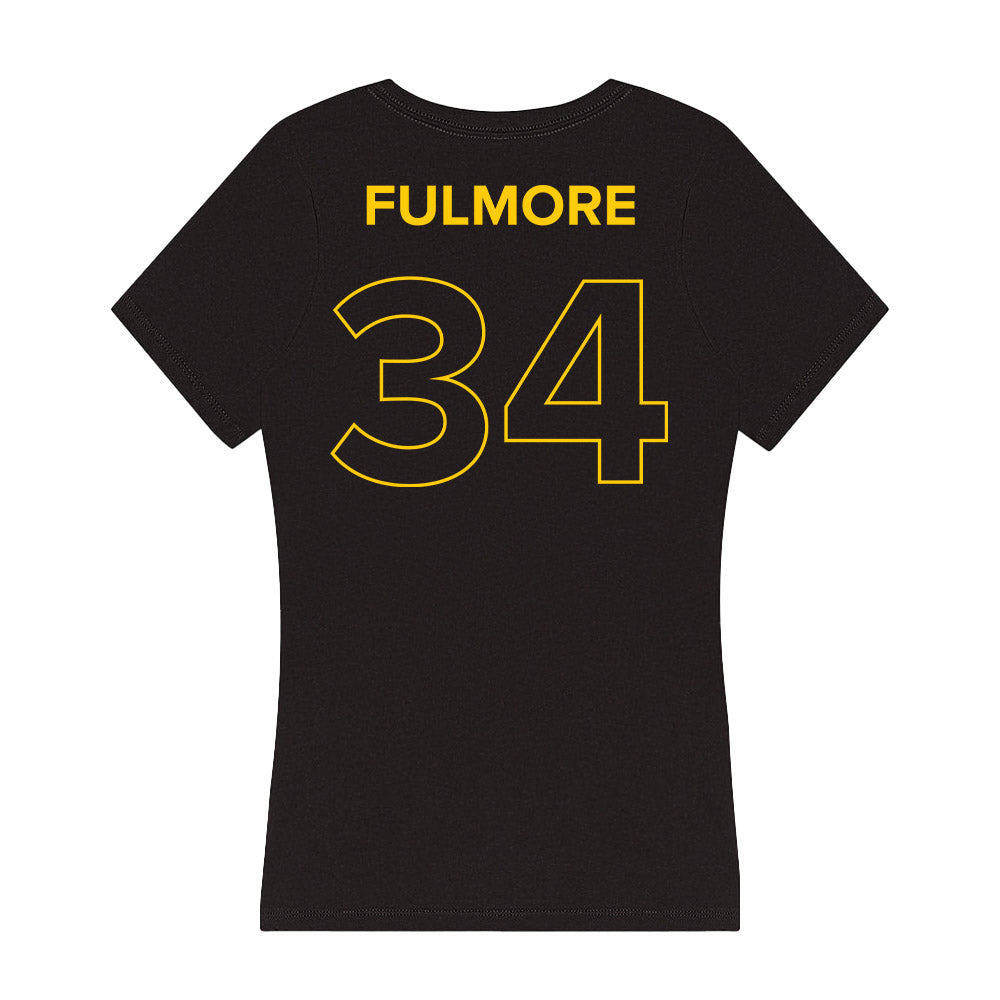 Towson - NCAA Women's Basketball : Quinzia Fulmore - Women's V-Neck T-Shirt-1