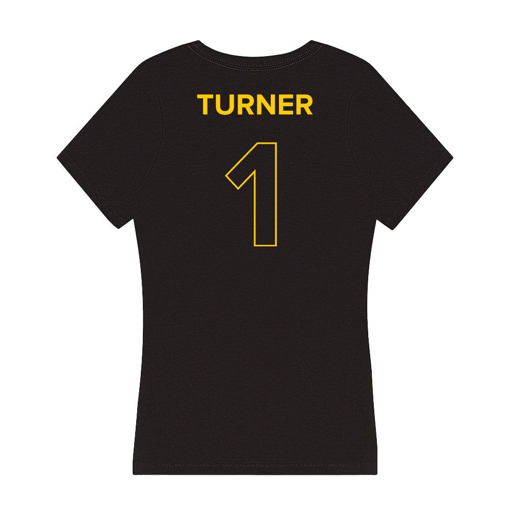 Towson - NCAA Women's Basketball : Semaya Turner - Women's V-Neck T-Shirt-1