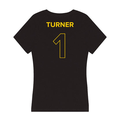 Towson - NCAA Women's Basketball : Semaya Turner - Women's V-Neck T-Shirt-1