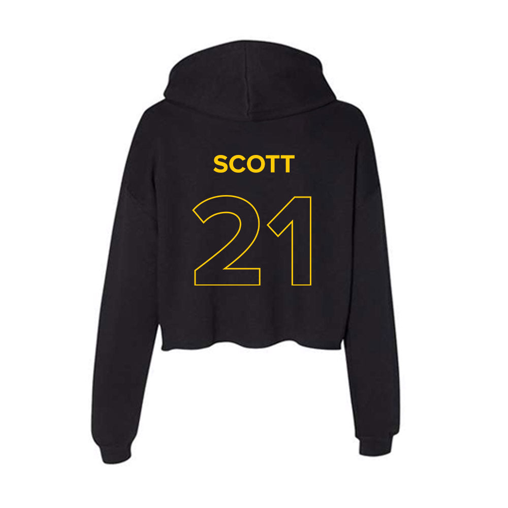 Towson - NCAA Women's Basketball : Gabby Scott - Women's Crop Fleece Hoodie-1