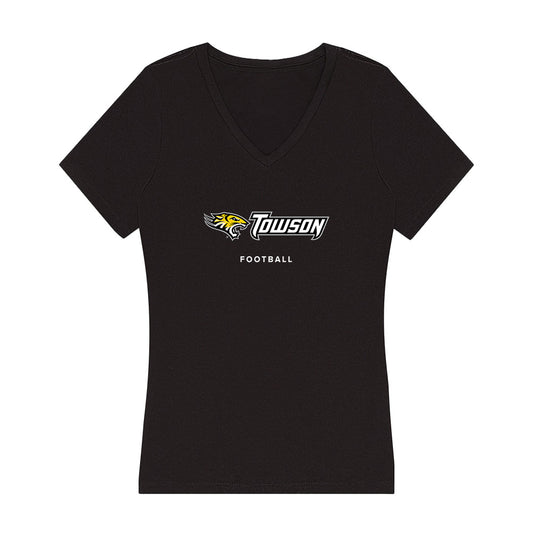 Towson - NCAA Football : Tyrell Greene Jr - Women's V-Neck T-Shirt-0