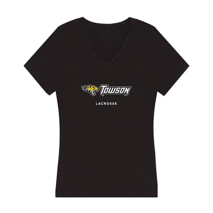 Towson - NCAA Women's Lacrosse : Hannah Delahaye - Women's V-Neck T-Shirt-0