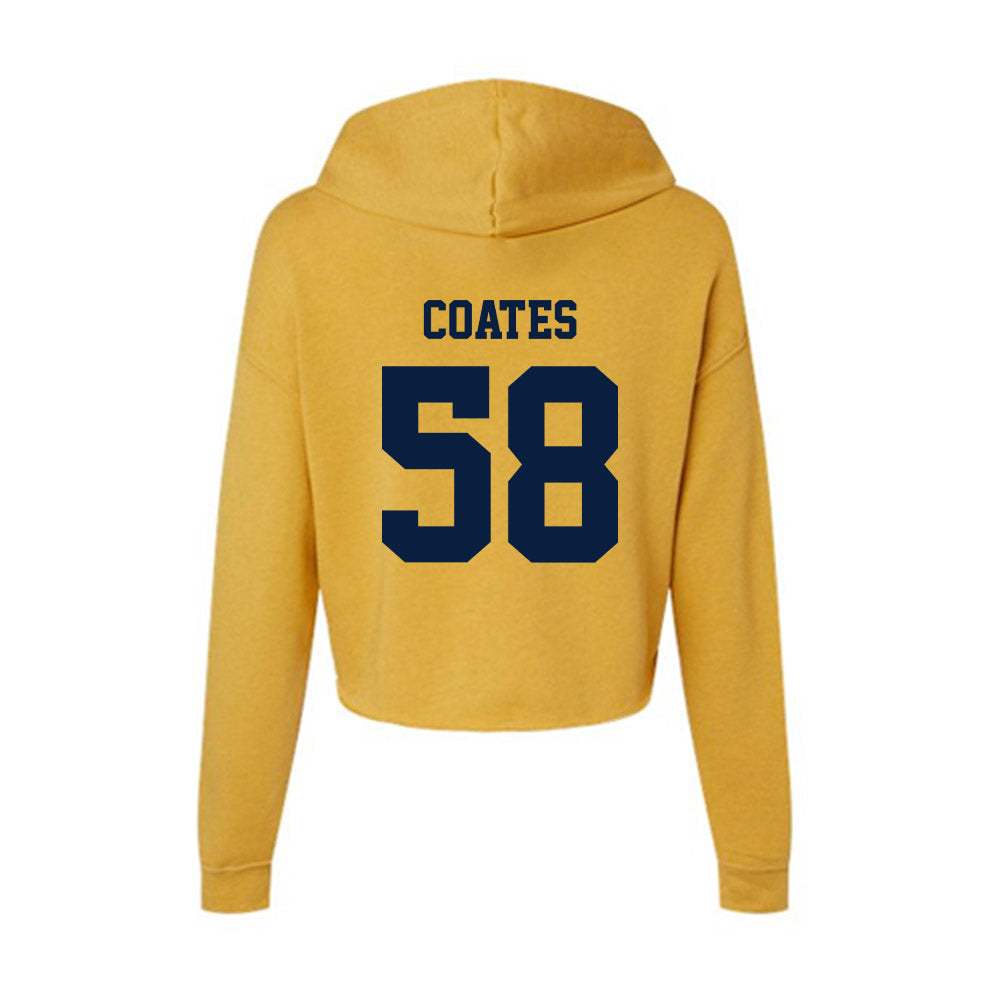AU - NCAA Football : Wes Coates - Women's Crop Fleece Hoodie-1