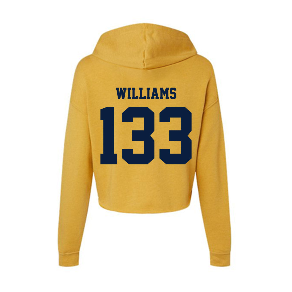 AU - NCAA Wrestling : Bentley Williams - Women's Crop Fleece Hoodie-1