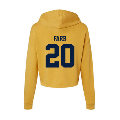 AU - NCAA Football : Jayvian Farr - Women's Crop Fleece Hoodie-1