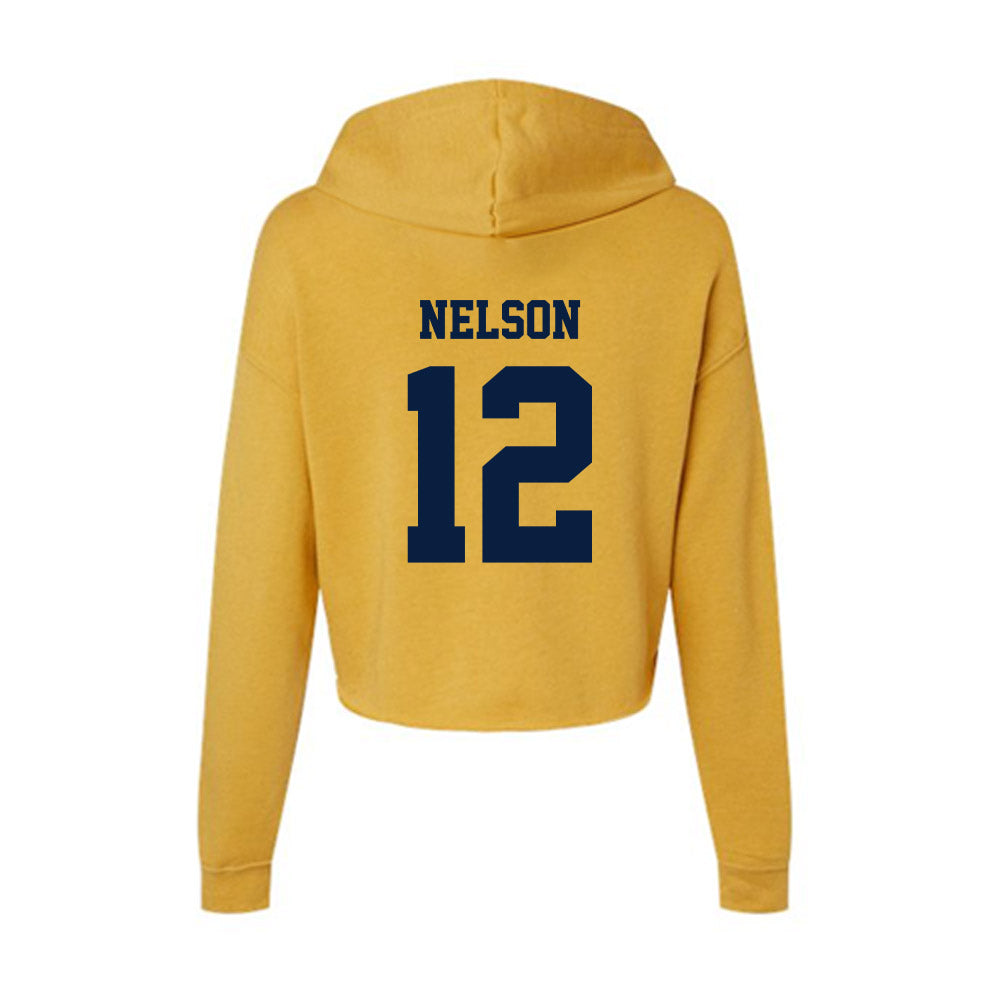 AU - NCAA Women's Volleyball : Lexi Nelson - Women's Crop Fleece Hoodie-1