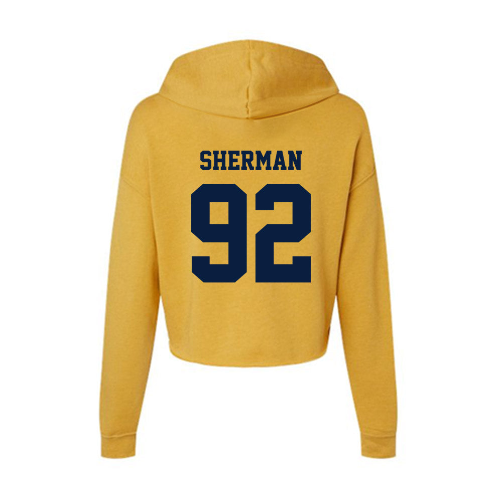 AU - NCAA Football : Gradee Sherman - Women's Crop Fleece Hoodie-1
