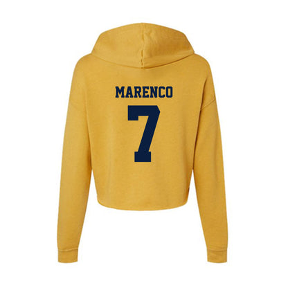 AU - NCAA Baseball : Spencer Marenco - Women's Crop Fleece Hoodie-1