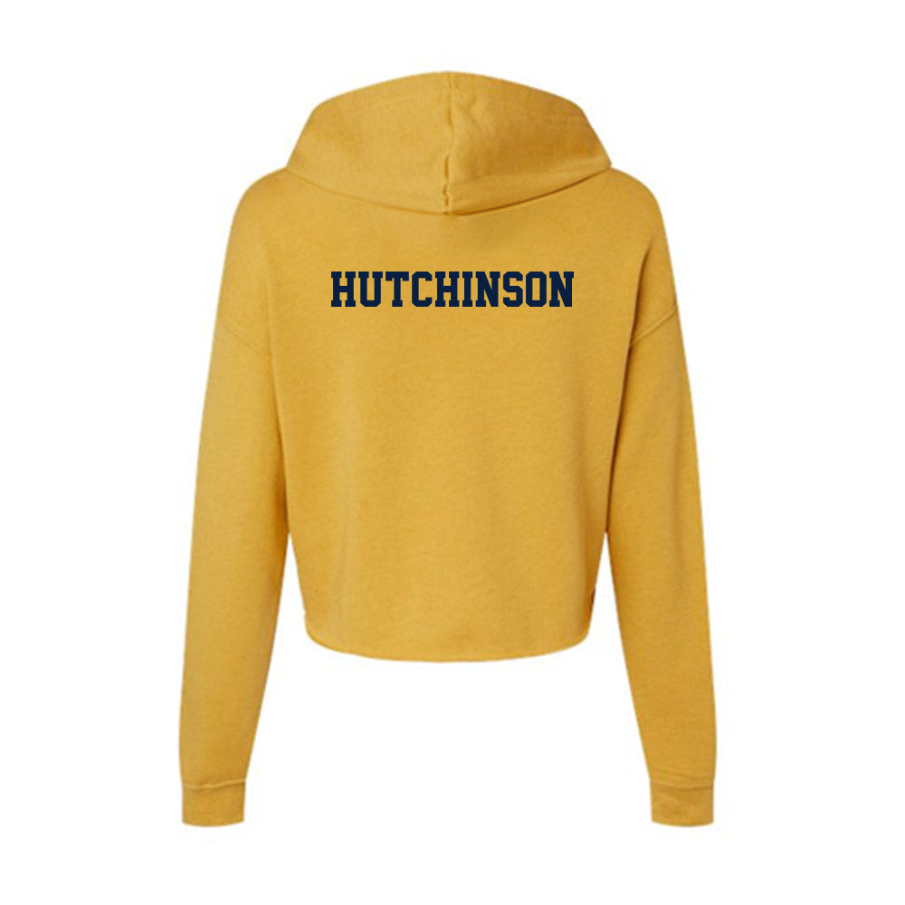 AU - NCAA Men's Cross Country : Tarin Hutchinson - Women's Crop Fleece Hoodie-1