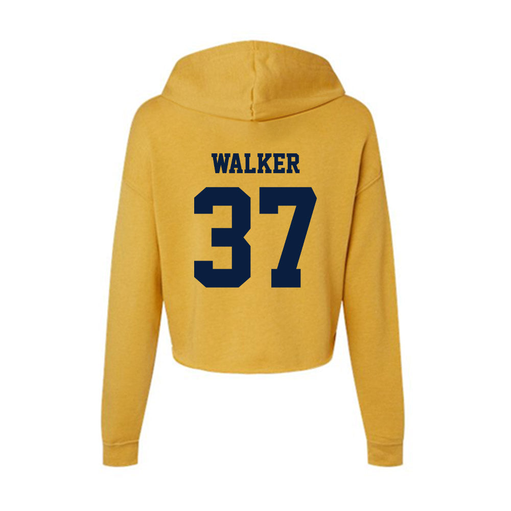 AU - NCAA Baseball : Caleb Walker - Women's Crop Fleece Hoodie-1