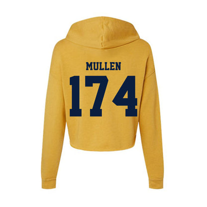AU - NCAA Wrestling : Gunnar Mullen - Women's Crop Fleece Hoodie-1