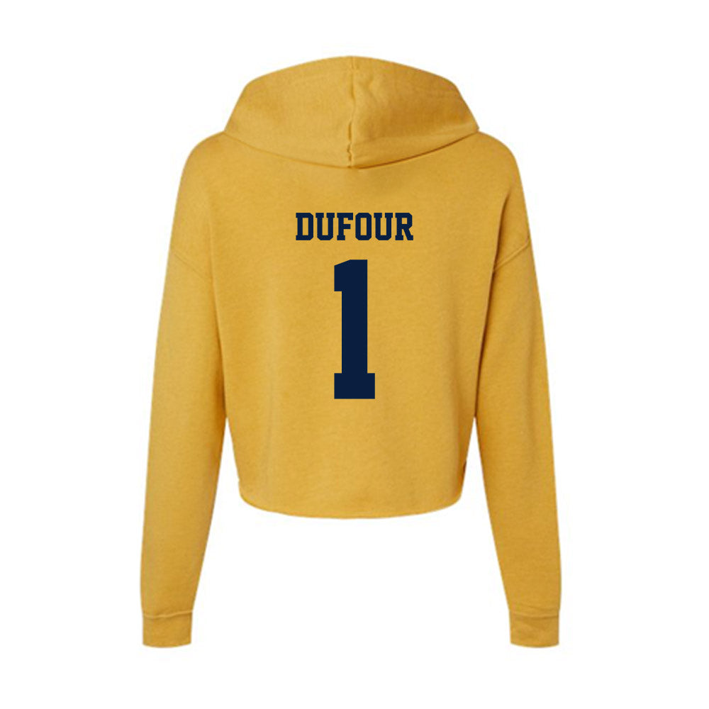 AU - NCAA Women's Tennis : Nicole Dufour - Women's Crop Fleece Hoodie-1