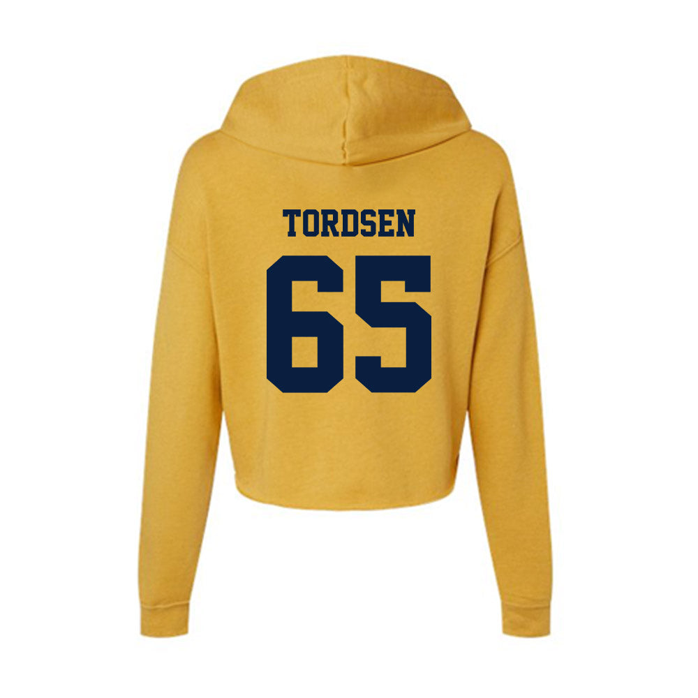 AU - NCAA Football : Sawyer Tordsen - Women's Crop Fleece Hoodie-1