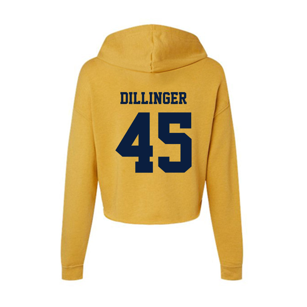 AU - NCAA Women's Basketball : Greta Dillinger - Women's Crop Fleece Hoodie-1