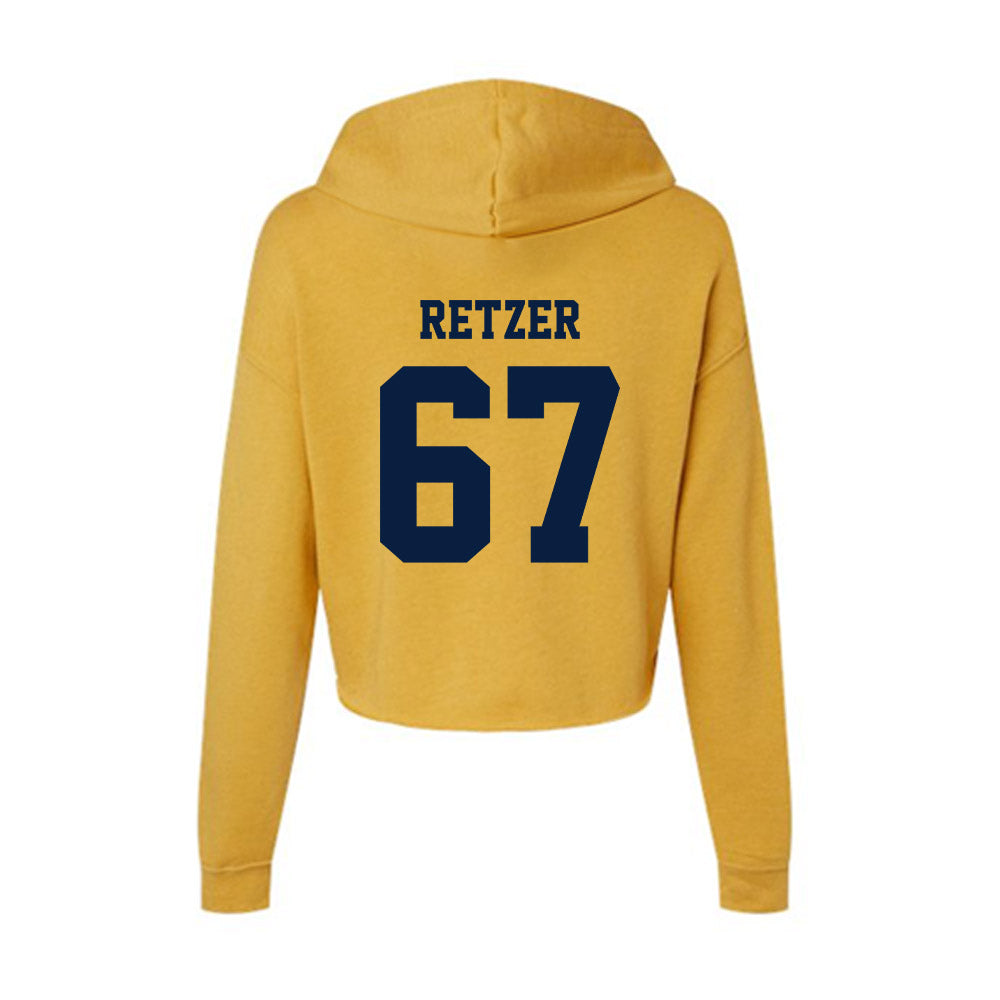 AU - NCAA Football : Ryan Retzer - Women's Crop Fleece Hoodie-1