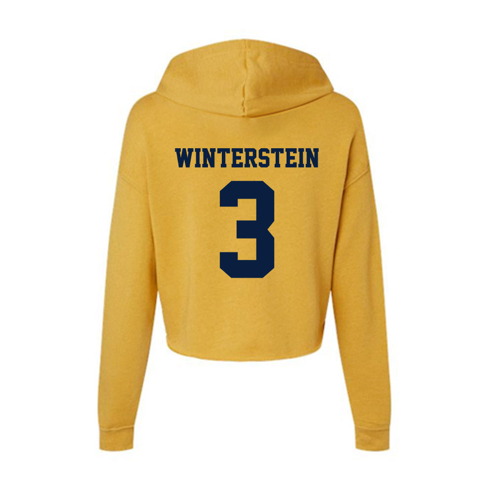 AU - NCAA Baseball : Trevor Winterstein - Women's Crop Fleece Hoodie-1