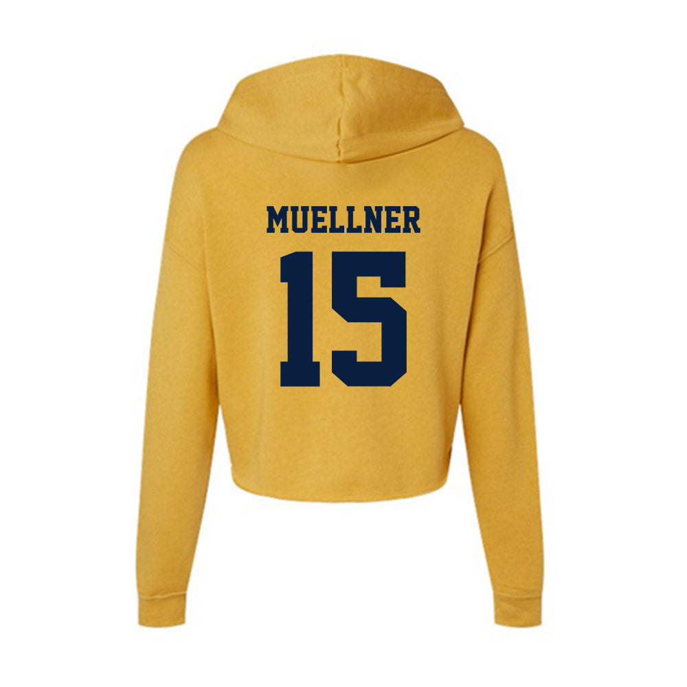AU - NCAA Women's Volleyball : Maddie Muellner - Women's Crop Fleece Hoodie-1