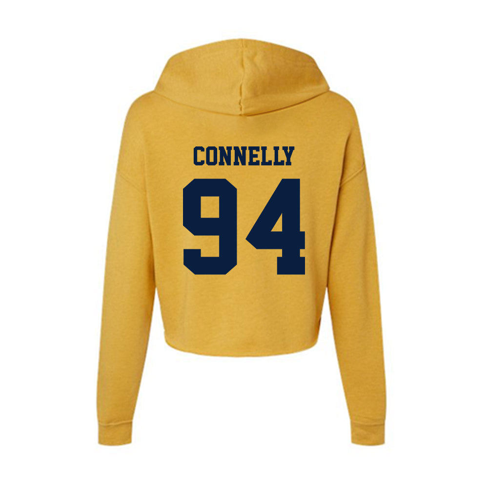AU - NCAA Football : Christian Connelly - Women's Crop Fleece Hoodie-1