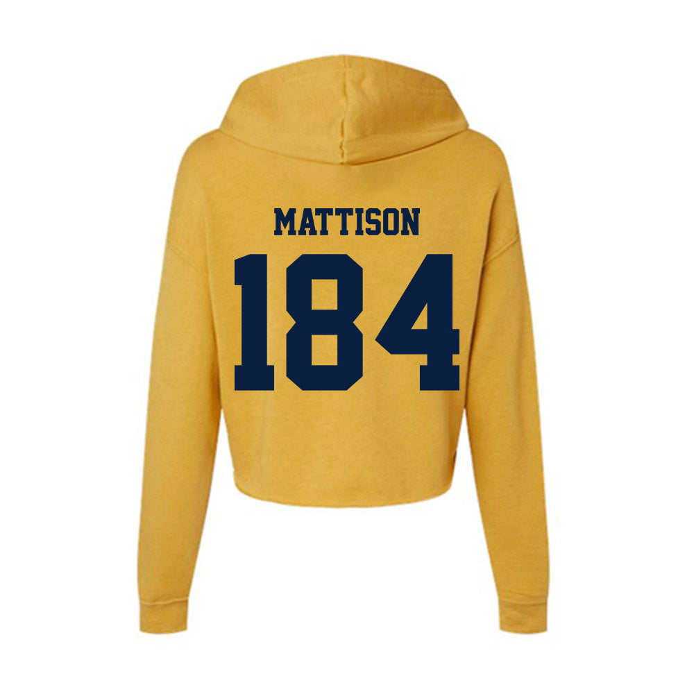 AU - NCAA Wrestling : Aidan Mattison - Women's Crop Fleece Hoodie-1