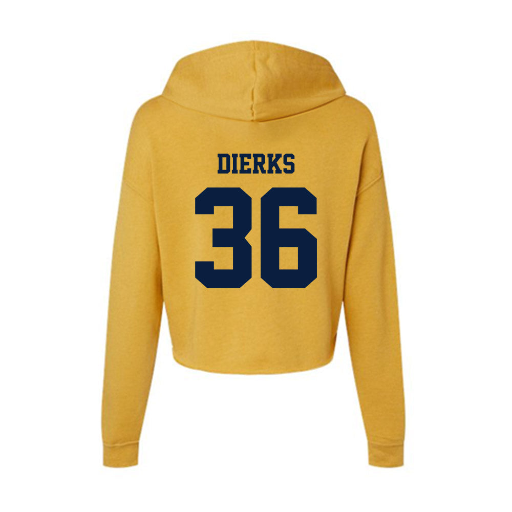 AU - NCAA Softball : Liz Dierks - Women's Crop Fleece Hoodie-1