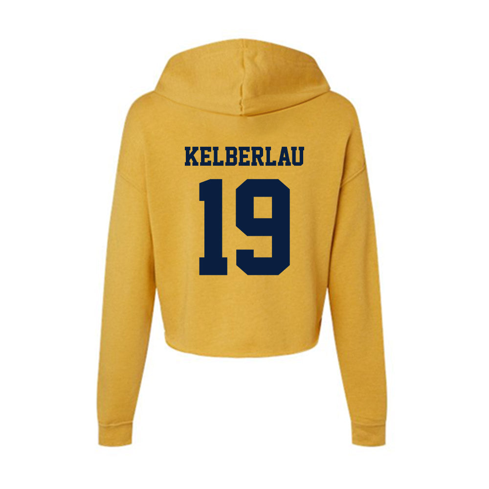 AU - NCAA Baseball : Hayden Kelberlau - Women's Crop Fleece Hoodie-1