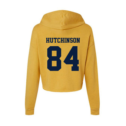 AU - NCAA Men's Ice Hockey : Jeff Hutchinson - Women's Crop Fleece Hoodie-1