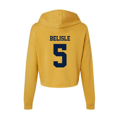 AU - NCAA Football : Brady Belisle - Women's Crop Fleece Hoodie-1