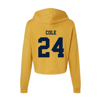 AU - NCAA Baseball : Ethan Cole - Women's Crop Fleece Hoodie-1