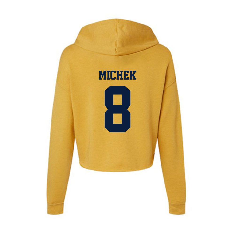 AU - NCAA Baseball : Ashton Michek - Women's Crop Fleece Hoodie-1