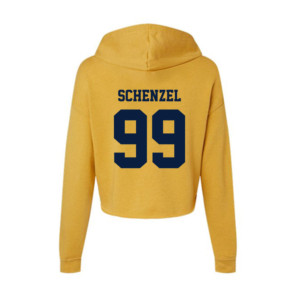 AU - NCAA Men's Basketball : August Schenzel - Women's Crop Fleece Hoodie-1