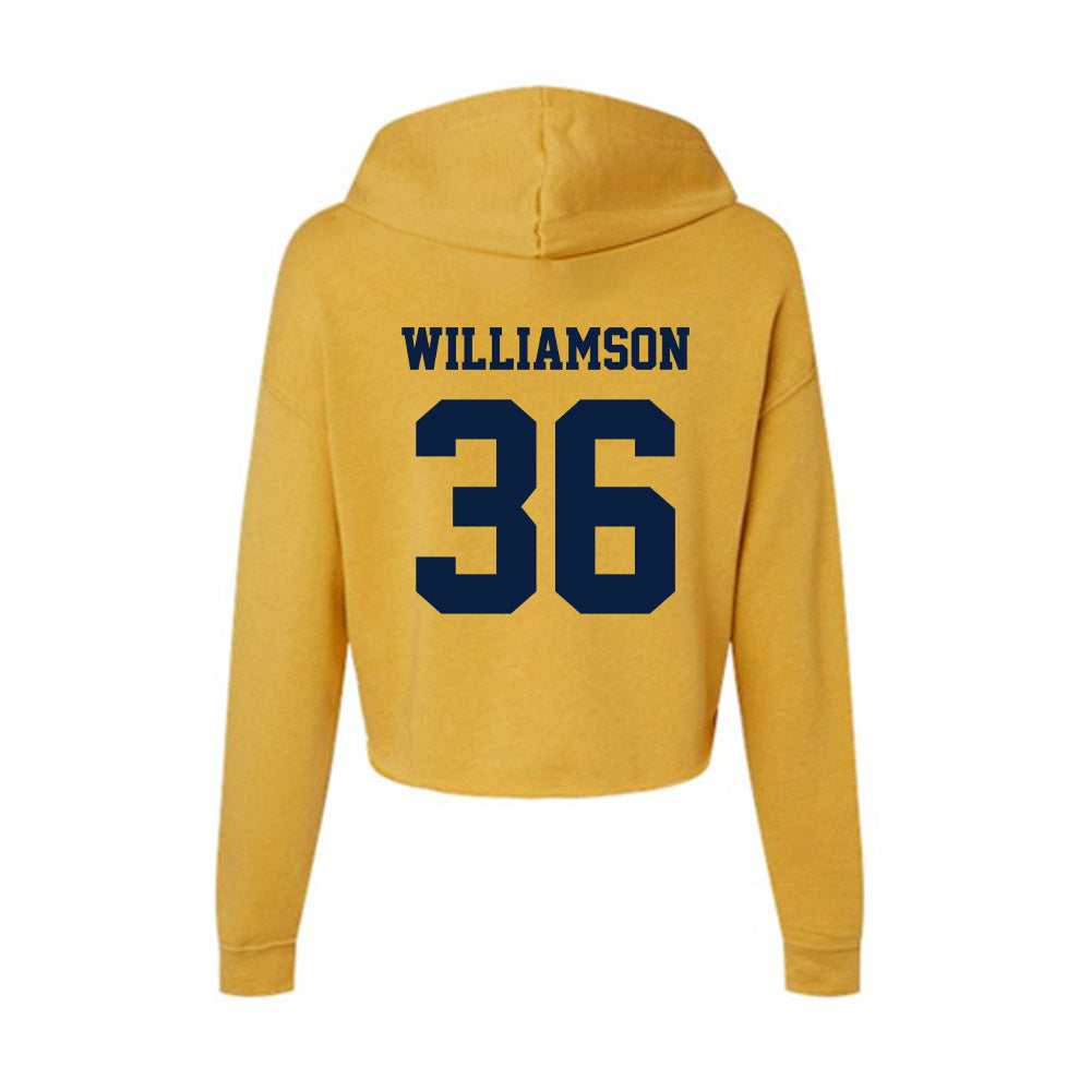 AU - NCAA Football : DeMaris Williamson - Women's Crop Fleece Hoodie-1