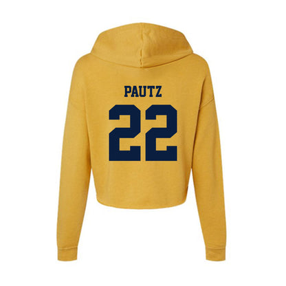 AU - NCAA Women's Basketball : Ava Pautz - Women's Crop Fleece Hoodie-1