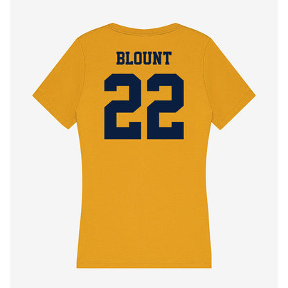 AU - NCAA Football : Breylon Blount - Women's V-Neck T-Shirt-1