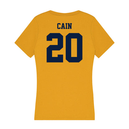 AU - NCAA Softball : Andrea Cain - Women's V-Neck T-Shirt-1