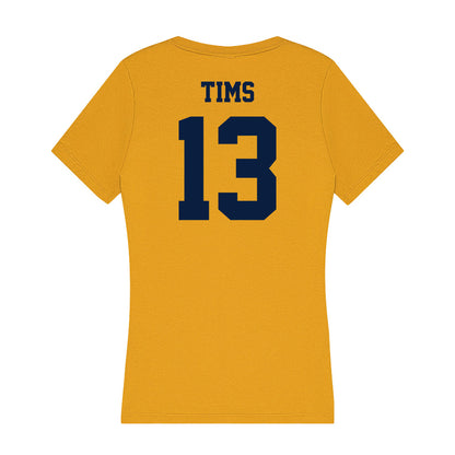 AU - NCAA Women's Volleyball : Sydney Tims - Women's V-Neck T-Shirt-1