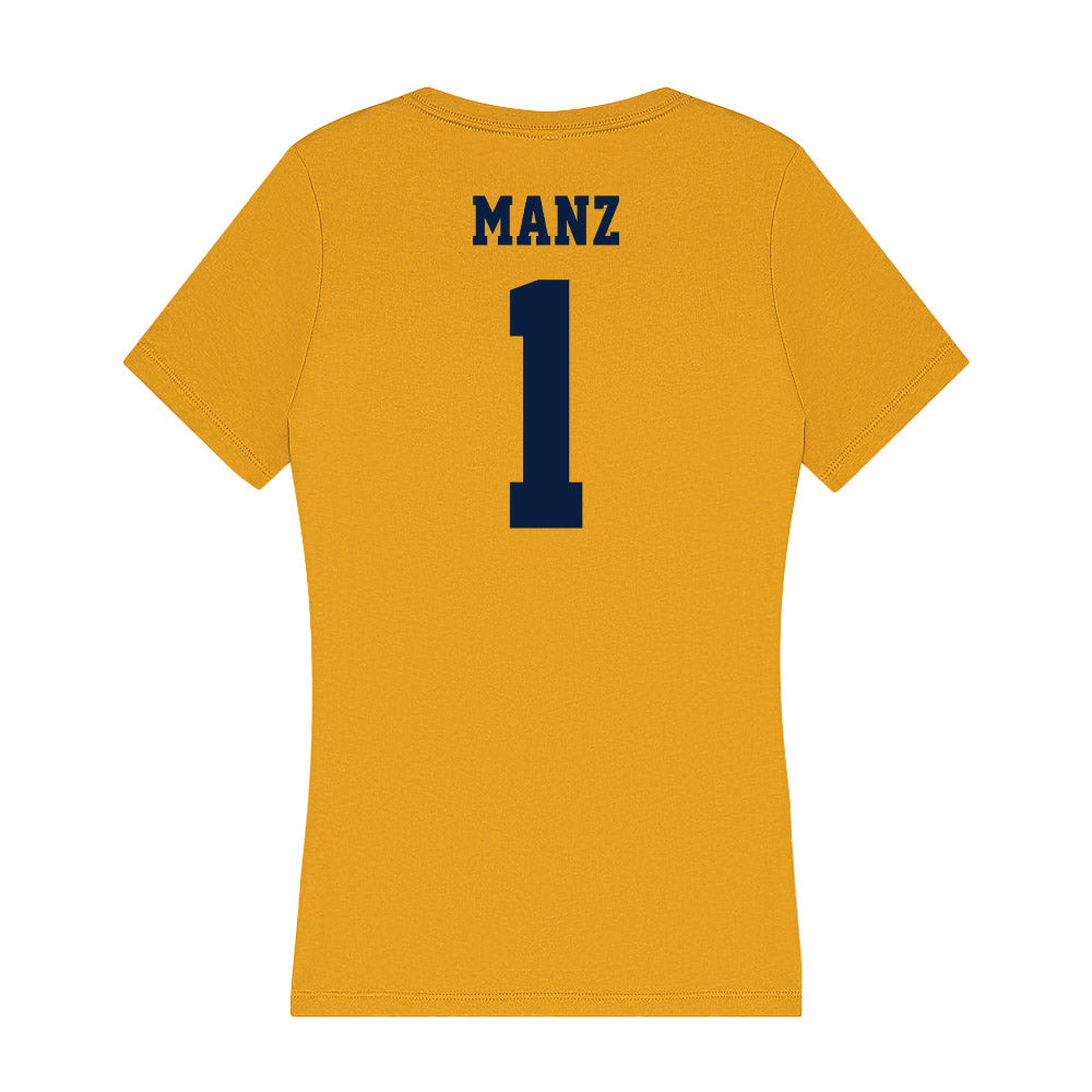 AU - NCAA Men's Ice Hockey : Christian Manz - Women's V-Neck T-Shirt-1