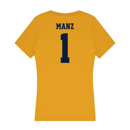 AU - NCAA Men's Ice Hockey : Christian Manz - Women's V-Neck T-Shirt-1