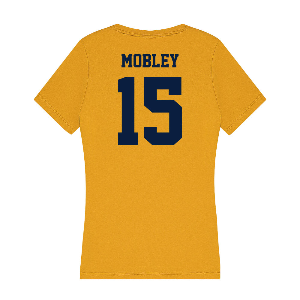 AU - NCAA Men's Ice Hockey : Luke Mobley - Women's V-Neck T-Shirt-1