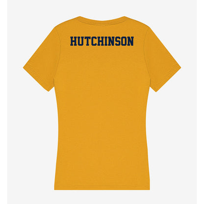 AU - NCAA Men's Cross Country : Tarin Hutchinson - Women's V-Neck T-Shirt-1