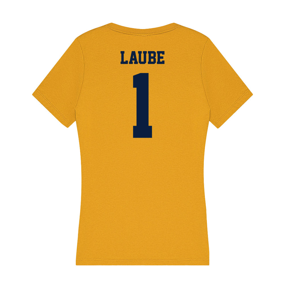 AU - NCAA Men's Basketball : Brayson Laube - Women's V-Neck T-Shirt-1