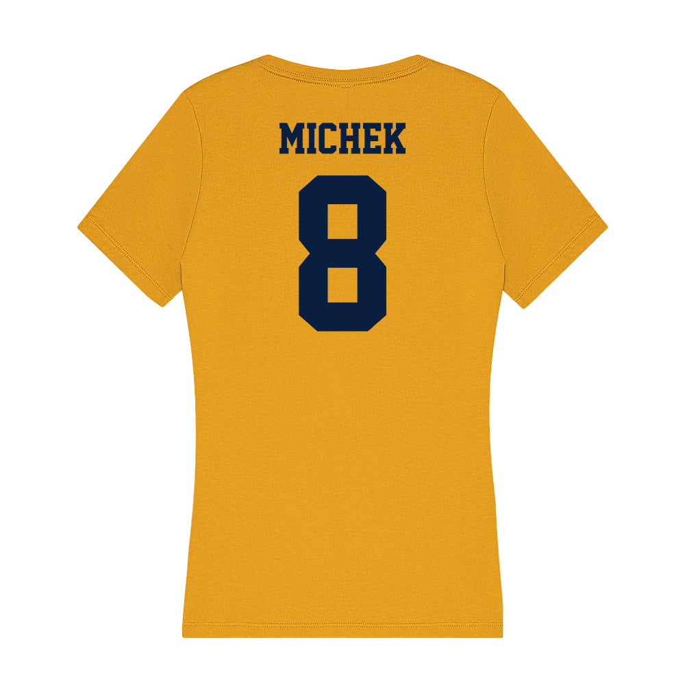 AU - NCAA Baseball : Ashton Michek - Women's V-Neck T-Shirt-1