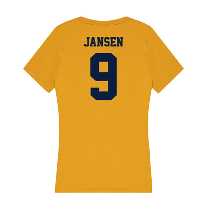 AU - NCAA Women's Volleyball : Reagan Jansen - Women's V-Neck T-Shirt-1