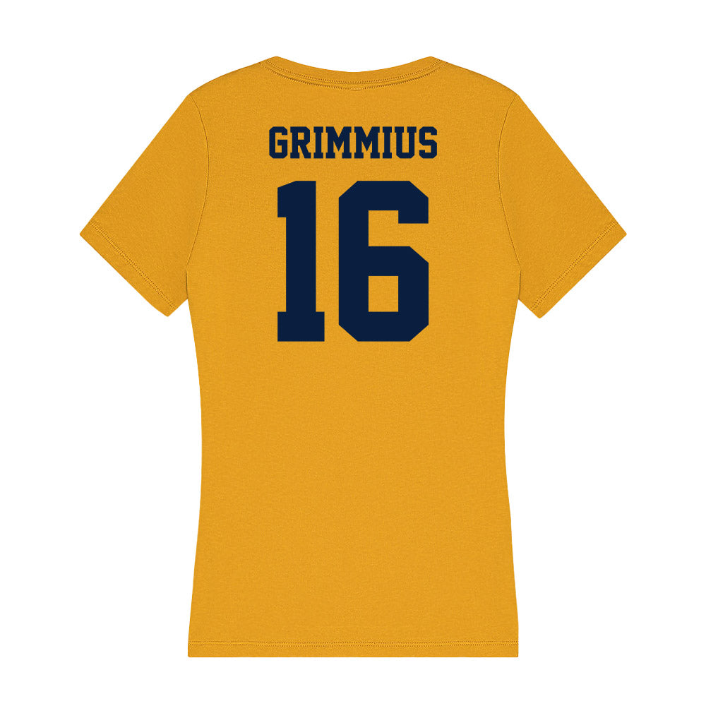 AU - NCAA Softball : Haley Grimmius - Women's V-Neck T-Shirt-1